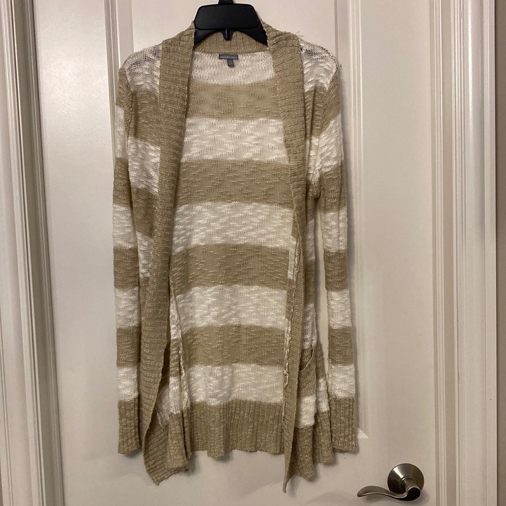 Charlotte Russe Striped Cardigan with Pockets